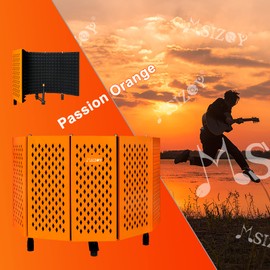 Sound Recording Microphone Isolation Shield Mic Soundproof Foam for Gaming