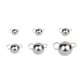 MUUNN 10 piezas de tungsteno Cheburashka Pesas de pesca, 1 ~ 30 g Pesas de pescar de tungsteno para cabeza de cañón de tungsteno, peso liso (18 g)
