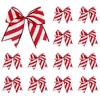 12 Pcs Christmas Bows Decoration,6 Inch Wreath Bows Christmas Tree