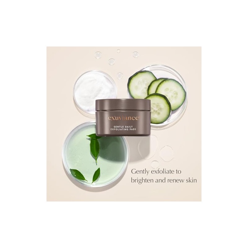 Exuviance Almohadillas exfoliantes diarias suaves, Blanco