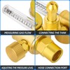 MEANLIN MEASURE Argon Regulator Flow Meter,CGA580 Inlet Connection,5/8" x 18RH