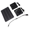 Solar Panel Fan Kit 10W Solar Powered Dual Fans for