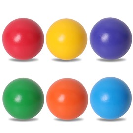 SHIERDU Wooden Rainbow Ball, 6 Colorful Wooden Ball Toys, Suitable for Toddlers and Babies to Grip, Rainbow Ball and Rainbow Stacker Matching