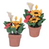 1:12 Miniature Dollhouse Plants Hand Crafted High Simulation Mini Potted