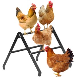 Nexlythara Adjustable Chicken Perch for Coop - 20% Larger Metal Chickens Roosting Bars and Chick Roosting Bar for Brooder, Washable for Baby to Adult Chickens
