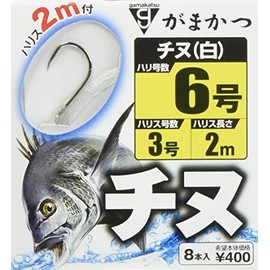 Gamakatsu Chinu with thread (white) 2m 6 - Harris 3. 11990-6-3-07