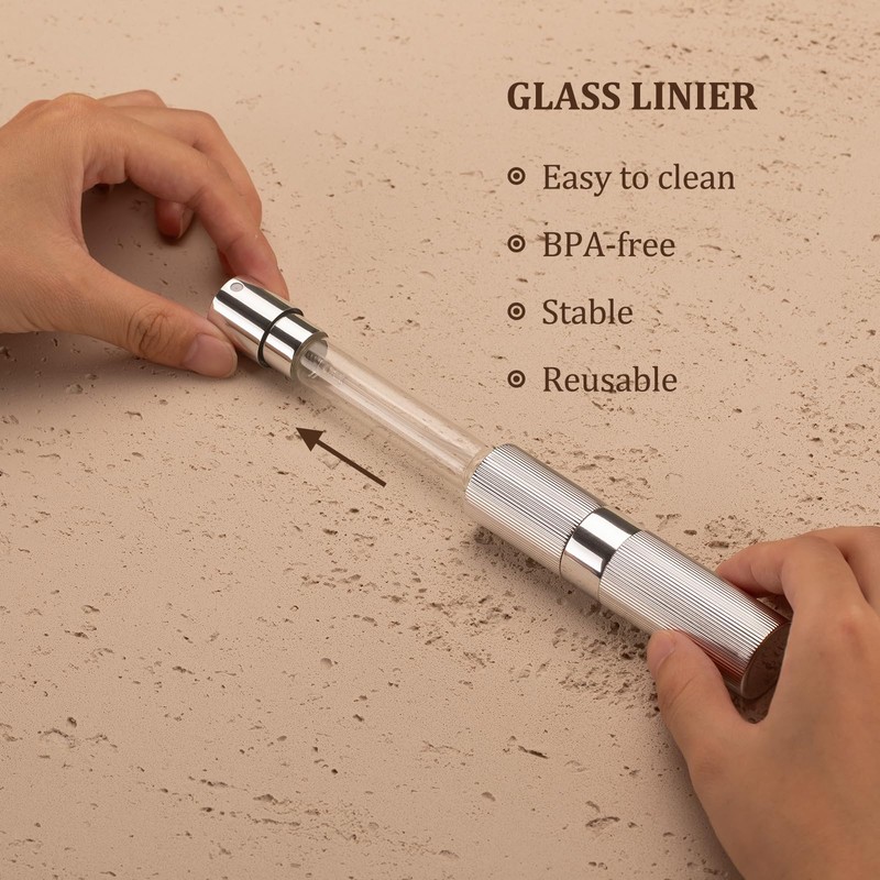 LISAPACK Perfume Travel Refillable Bottle - Atomizer Cologne Spray for