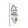 Stupell Industries Faith Family Football Wall Plaque Art Design by