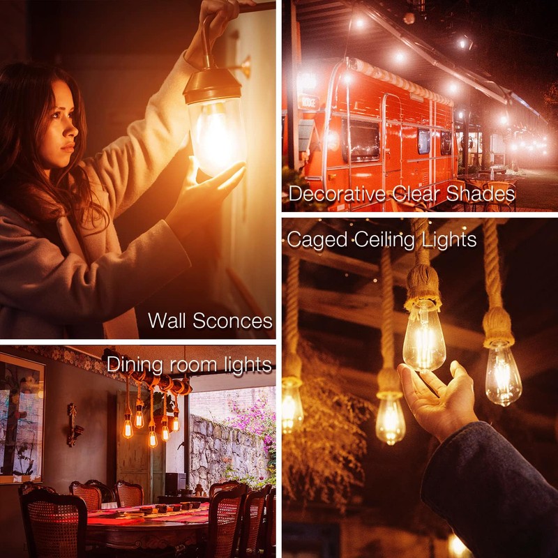 DAYBETTER 16 Pack Vintage LED Edison Bulbs, E26 Led Bulb