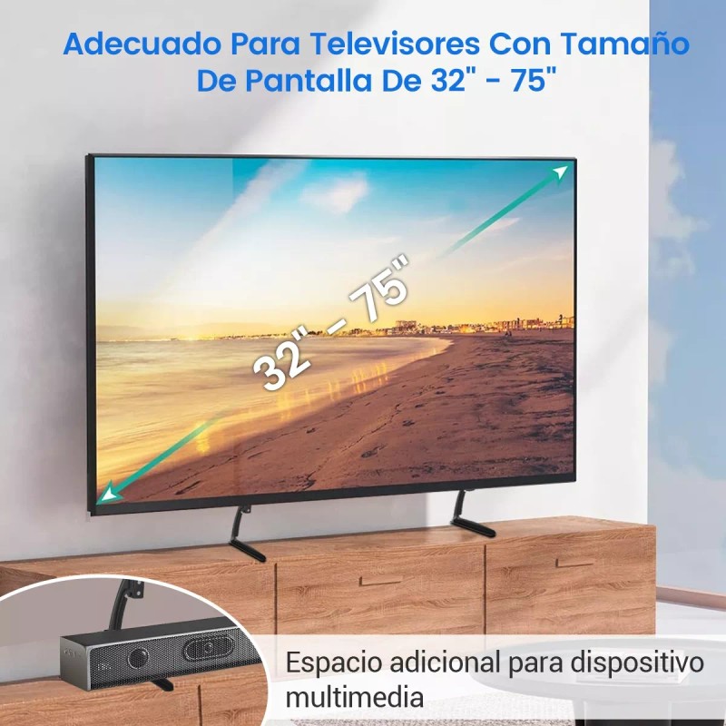 Soporte Base De Mesa Para Televisor Monitor 32-75 Pulgada