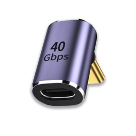 WYMECT USB CL Type C L Type C to USB C Converter Adapter 40Gbps High Speed Transfer Adapter USB 4.0 Maximum Charging Speed 100W 8K @ 60Hz Video Output (Second)