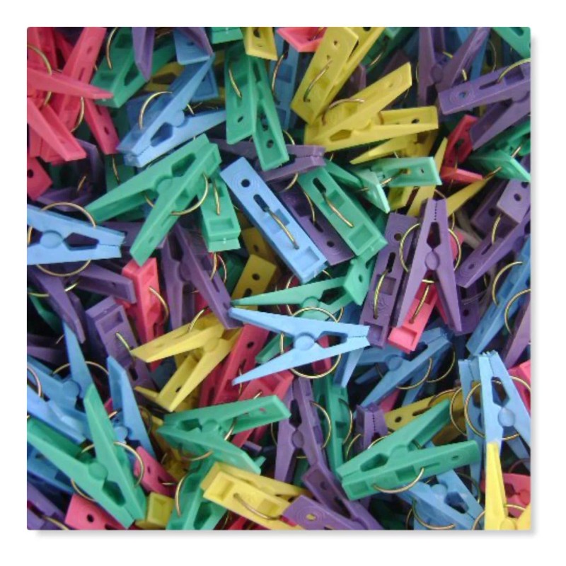 Wonder 200 Pinzas Tender Ropa Colgar Lavanderia Plastico Colores