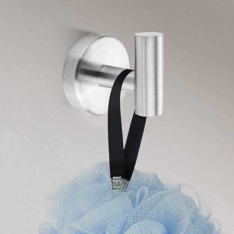 Ravinte Towel Hooks 2 Pack - Brushed Nickel Bathroom Wall