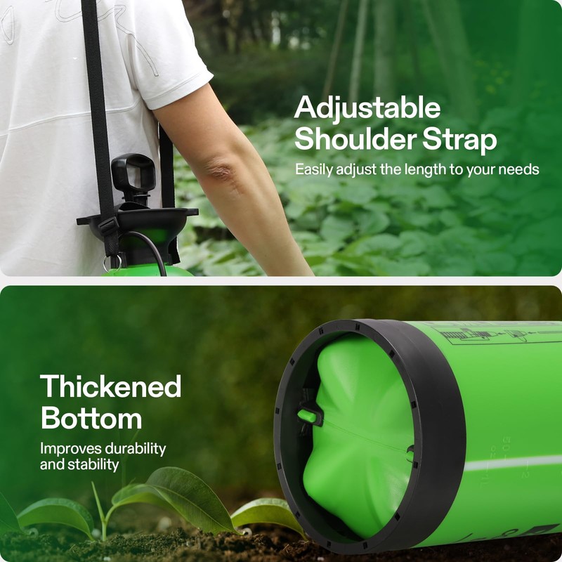 VIVOSUN 1.35-Gallon Pump Sprayer, Pressurized Lawn & Garden Sprayer with