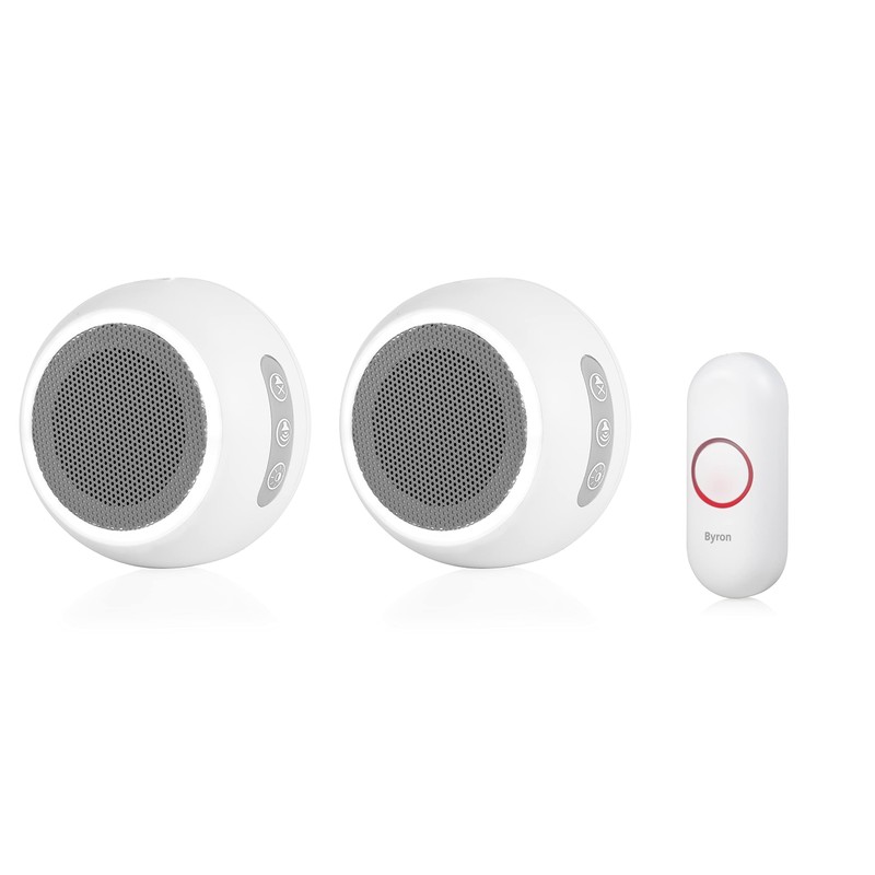 Byron DBY-23514UK Wireless Plug In Doorbell Set, 175m Range, 8
