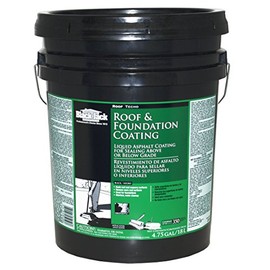 Black Jack 6190 Roof and Foundation Liquid Asphalt Coating, 5-Gallon Pail
