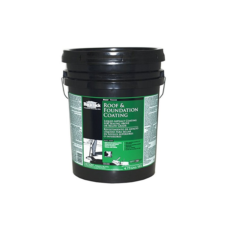 Black Jack 6190 Roof and Foundation Liquid Asphalt Coating, 5-Gallon