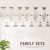 Osimir 3-Light Pendant Lighting, Brushed Gold Dining Room Chandelier Light