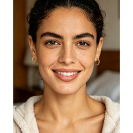 Desnuage Gold Hoop Earrings Fun gold Earings for Women Huggie Earrings U Shaped Hoop Earrings Various Hypoallergenic Cute Colorful Gemstone Star Earrings for Women
