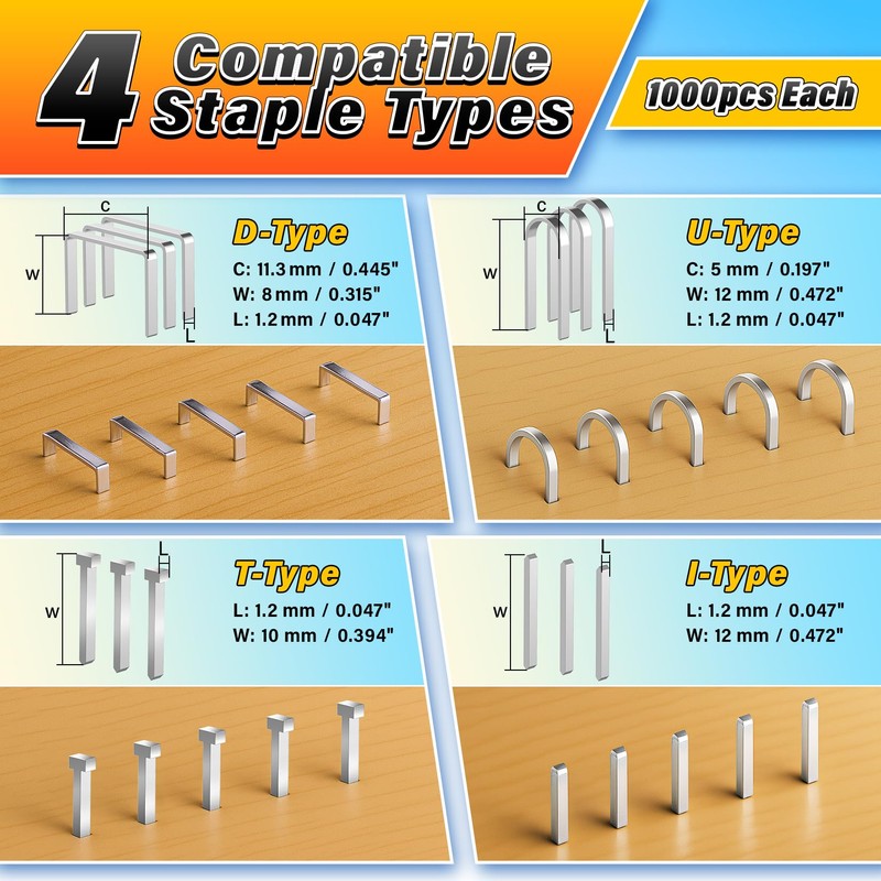 DIYSELF - Staple - Gun - Heavy - Duty, 4-in-1
