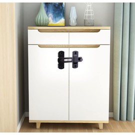 Sliding Barn Door Lock, Stainless Steel Gate Latches Flip Latch Safety Door Bolt Latch Lock for Wine Cabinet, Bathroom, Outdoor, Garage, Garden, Closet Door (100mm)