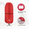 Red Print Upright Christmas Tree Storage Bag,Tear Resistant Adjustable Christmas