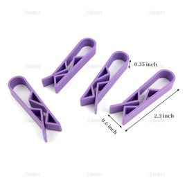 AUEAR, 10 Pack Purple Mini Garbage Bin Clips Non-Slip Clip Trash Cans for Bathroom