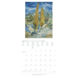 Vincent van Gogh 2025 - Wall Calendar - Brochure Calendar - 30 x 30 - 30 x 60 Open - Art Calendar