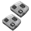ECSiNG Pack of 2 3 Button Remote Control Key Box