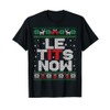Le Tits Now Funny Xmas Let It Snow Ugly Christmas