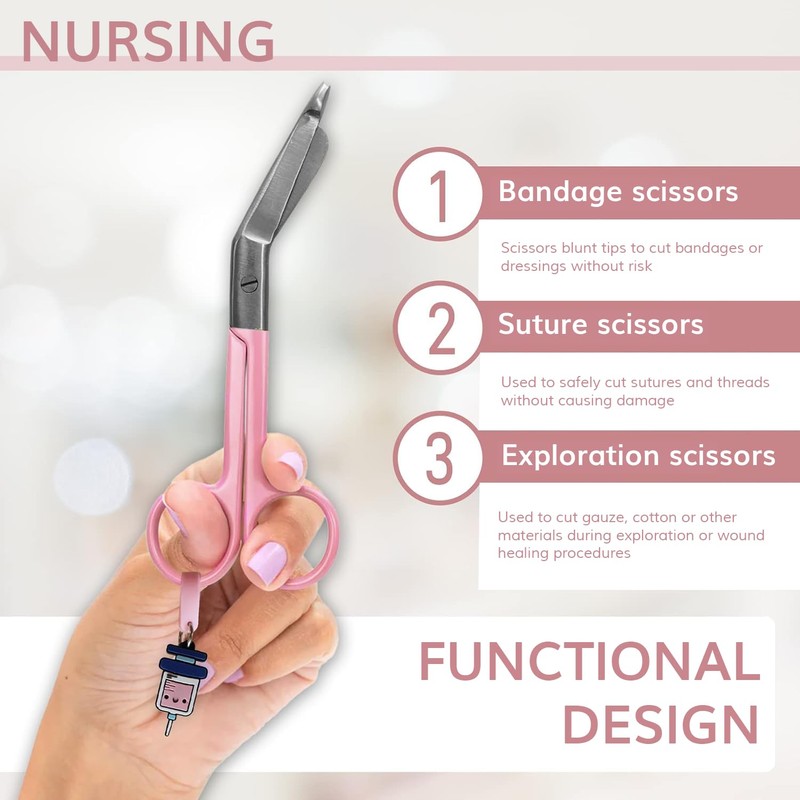 bandage Scissors - Blunt Tip Scissors - Stainless Steel -