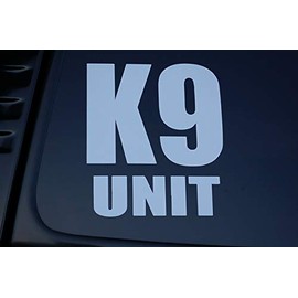 Five Star Graphics K9 Unit Police Dog Vinyl Sticker Decal K-9 Choose Size & Color!! Law Enforcement (V173) (9" X 8", Red)
