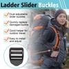 CooBigo 6 Pcs Ladder Slider Buckles+6 Pcs Tri glide Slider