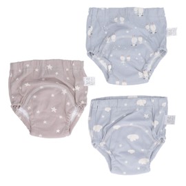 3pcs Baby Absorbent Training Pants Reusable Washable 6 Layers Gauze Breathable Urinary Isolation Pee Underwear Type 2