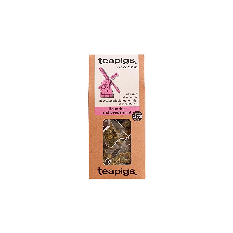 Teapigs Liquorice and Peppermint Tea Bags Made With Whole Leaves