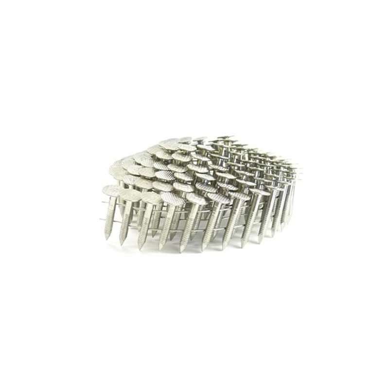 1" Ring 304SS Coil Roofing Nails 600ct