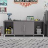 SystemBuild Evolution Camberly Shoe Storage Bench, Graphite Gray