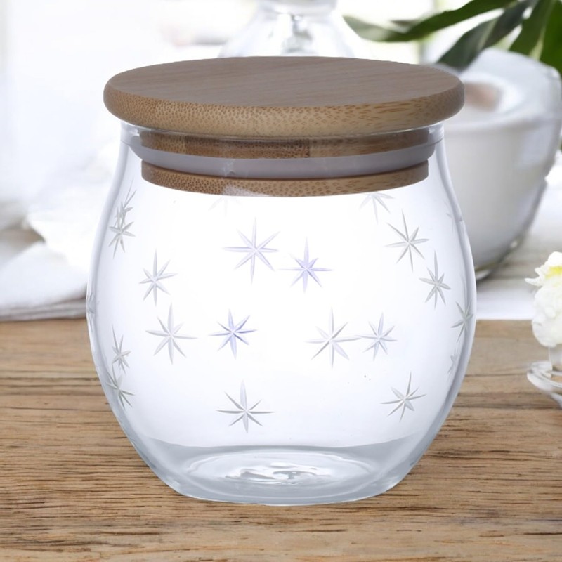 J-kitchens レトロ 漬け物 容器/耐熱 ガラス 製 キャニスター 7.6cm x 9.0cm