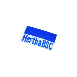 Flag with Hemstitch Hertha BSC Lettering - 100 x 150 cm Landscape Format + Free Digni Sticker