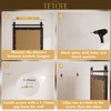 TETOTE Black Wood Framed Bathroom Vanity Mirror 24” x 36”