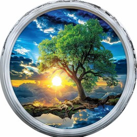 Generic Nature Lover Tree of Life Sticker for Car, Bike, SUV, Truck, Helmet, Laptop, Water Bottle, Notebook, Decal Window, Guitar, Skateboard, Bumper Vinyl Sticker 5 inch, Mutli, KG 159