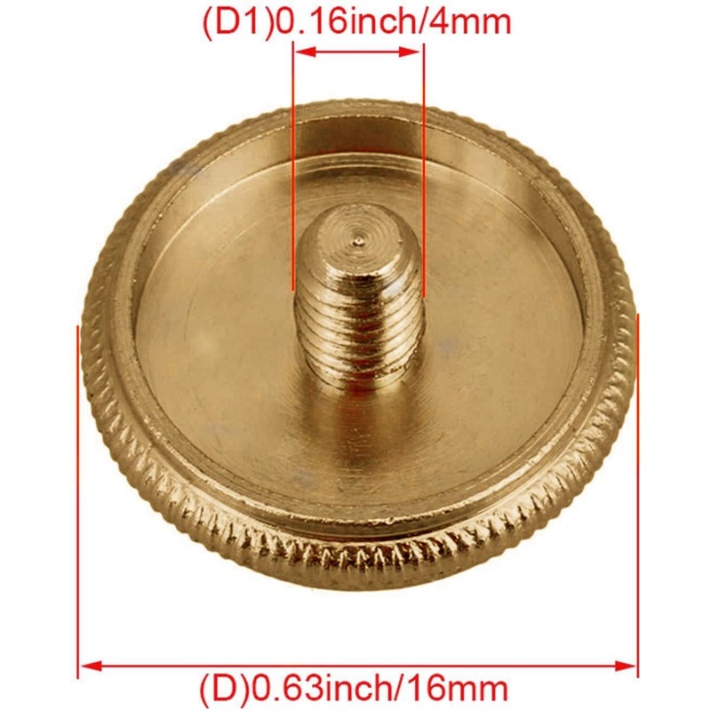 Jiayouy Gold Starry Sky Inlay Trumpet Finger Buttons for Trumpet