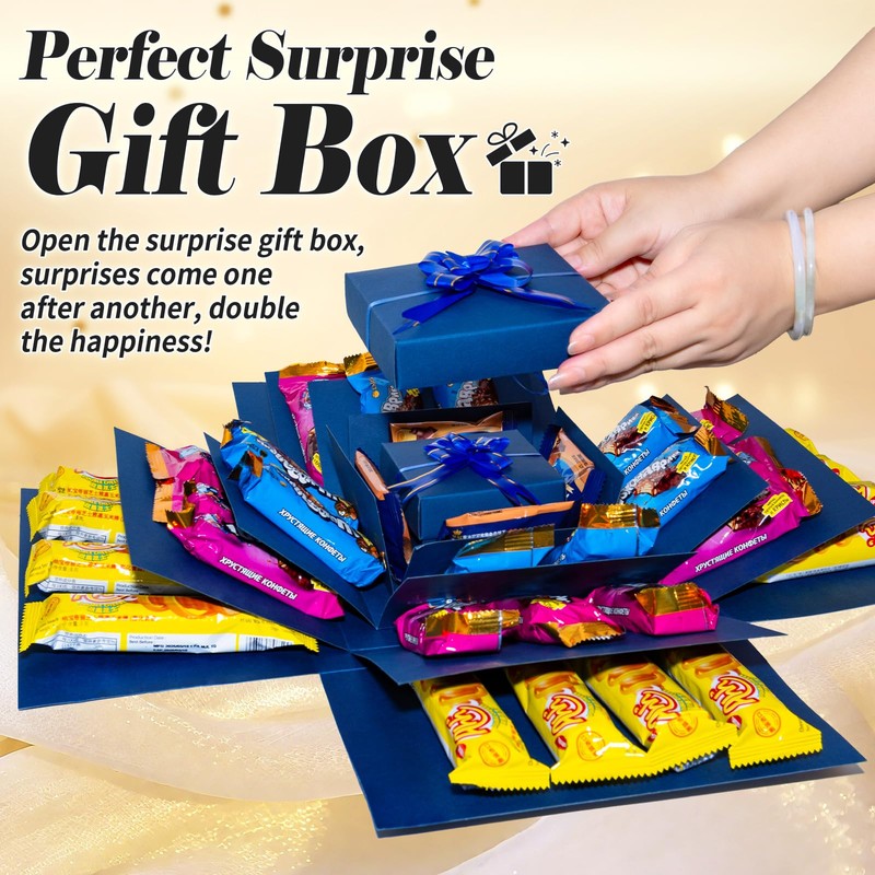 Explosion Gift Box, 5 Layer Explosion Box, Surprise Boxes with