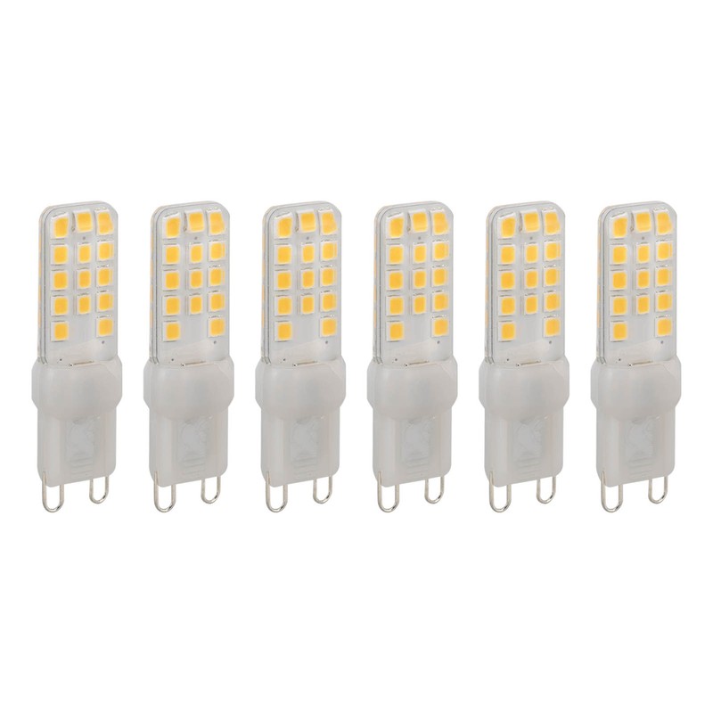 6PCS G9 LED Light Bulb Dimmable 5W 450LM 28 Beads
