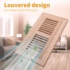 Oak Floor Register for 4x10 Inch Duct Holes - Flush