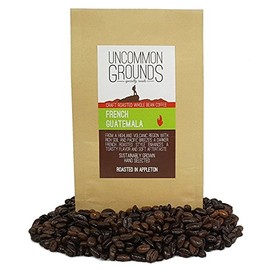 Uncommon Grounds Specialty Coffee Roasts - French Guatemala Premium Arabica (12 oz Whole Bean) - Artisan Roasted for Optimum Flavor