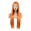 Vocoste Peluca Largo Liso Para Niña De Diario Naranja 24
