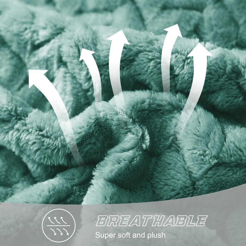 Exclusivo Mezcla Large Flannel Fleece Throw Blanket, 127x178 CM Sofa