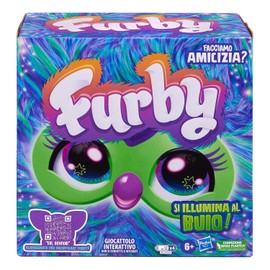 Furby Galaxy Glow in the Dark Interactive Plush Toy - Italian Version