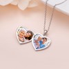 Sterling Silver Mother Daughter Heart Locket Necklace That Holds Pictures